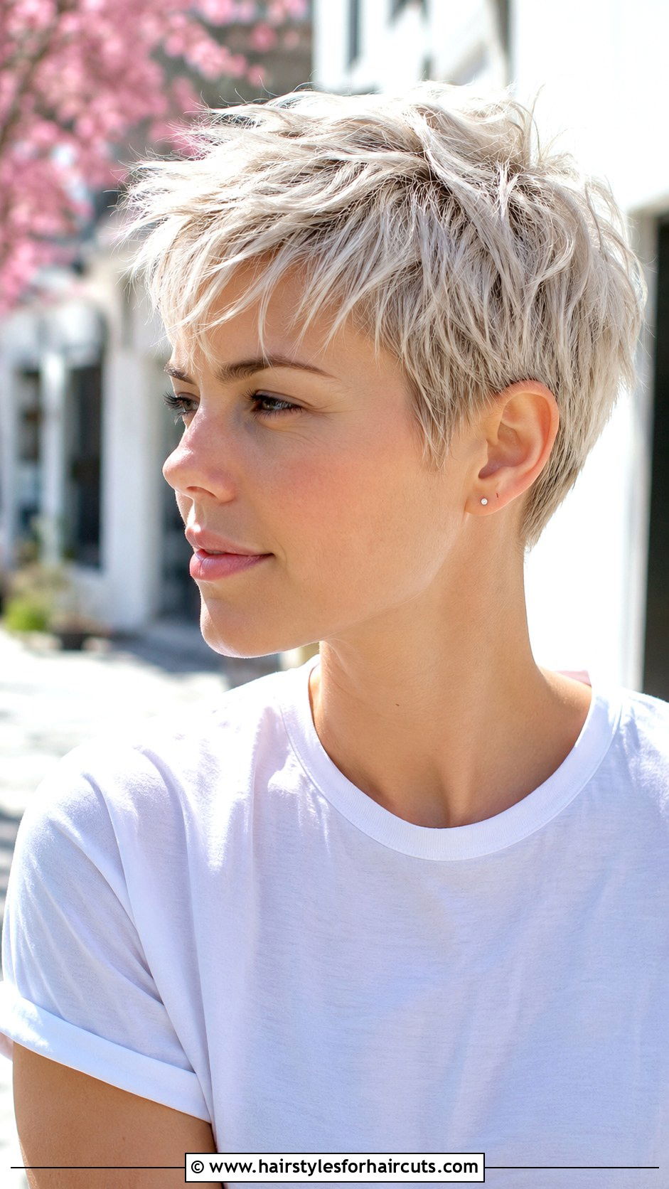 Bleached Pixie Cut - 25 chemical haircuts - 25 chemical haircuts