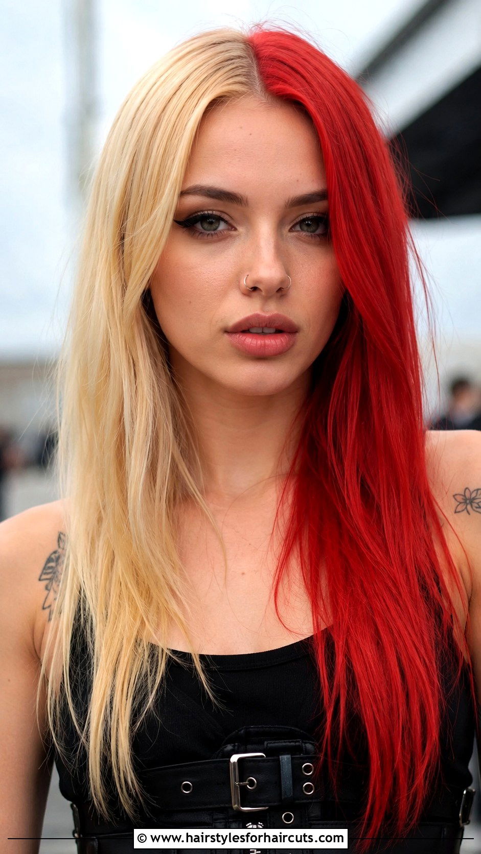 Blonde And Red Split Hair - 25 blonde and red hairstyles - 25 blonde and red hairstyles