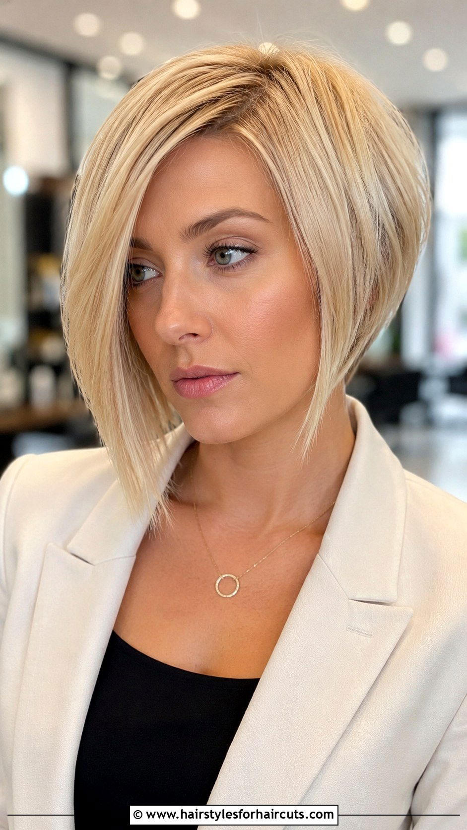 Blonde Asymmetrical Bob - 25 blonde hair hairstyles - 25 blonde hair hairstyles