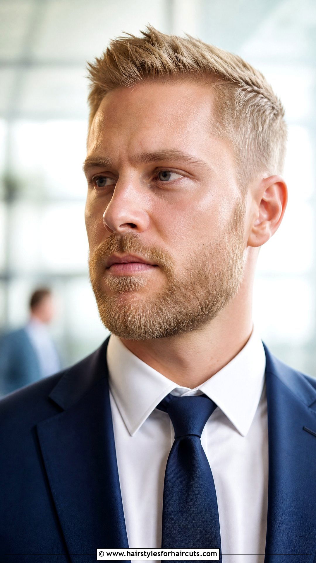 Blonde Corporate Beard - 25 blonde facial hairstyles - 25 blonde facial hairstyles