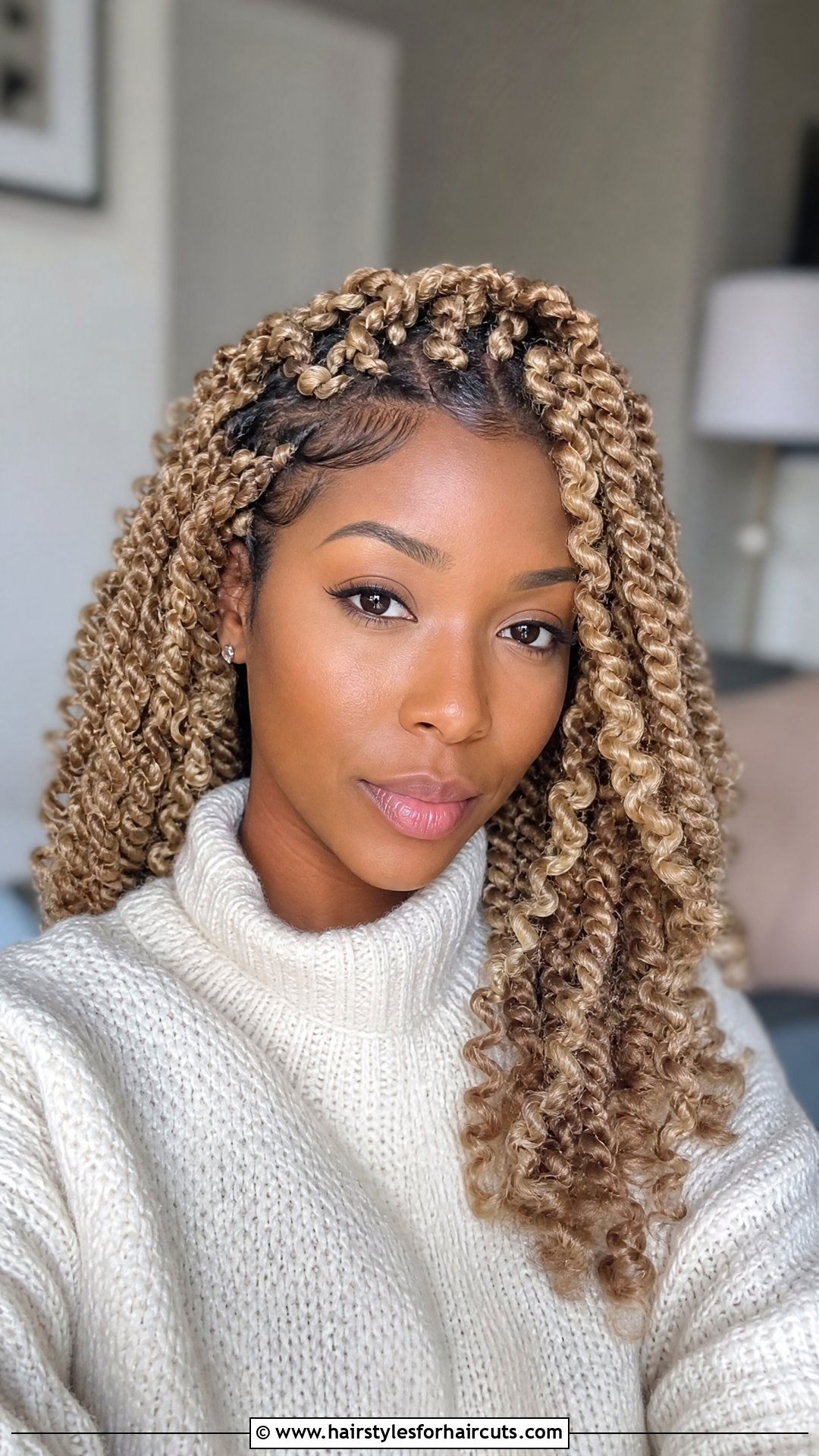 Blonde Deep Twist Crochet Hair - 25 blonde crochet hairstyles - 25 blonde crochet hairstyles