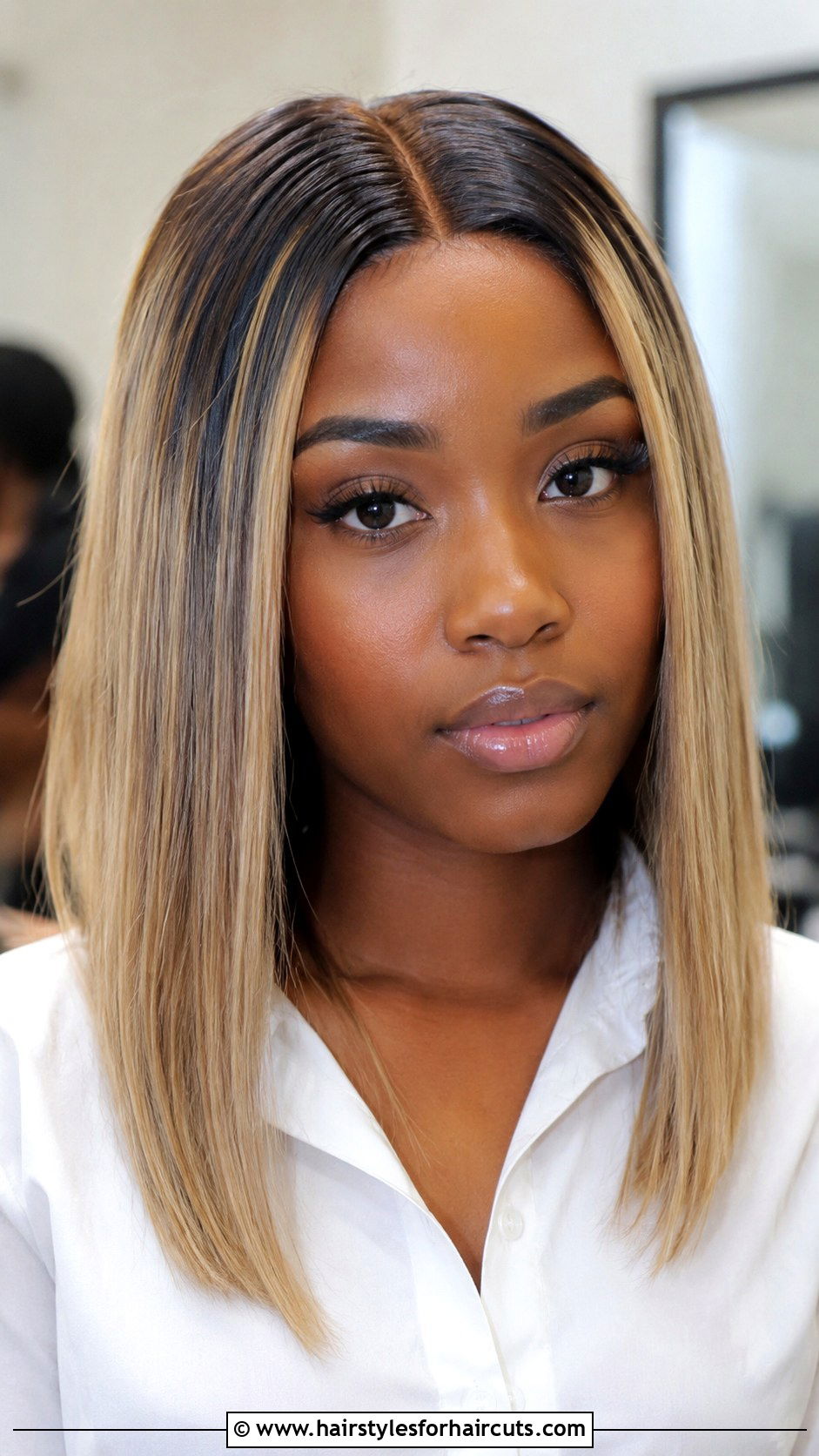 Blonde Highlight Middle Part Quick Weave - 25 middle part long hair quick weave hairstyles - 25 middle part long hair quick weave hairstyles