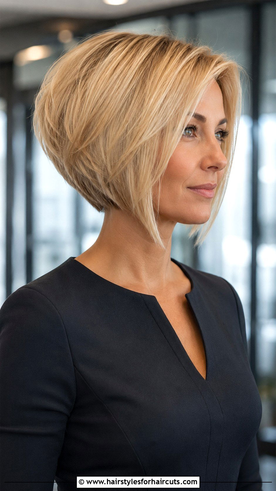 Blonde Stacked Inverted Bob - 25 blonde hair short haircuts - 25 blonde hair short haircuts