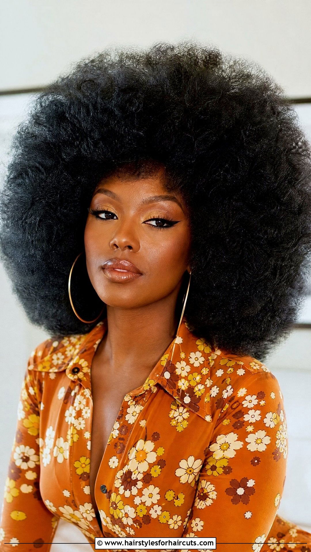 Blown Out Afro - 25 hairstyles for long hair black women - 25 hairstyles for long hair black women