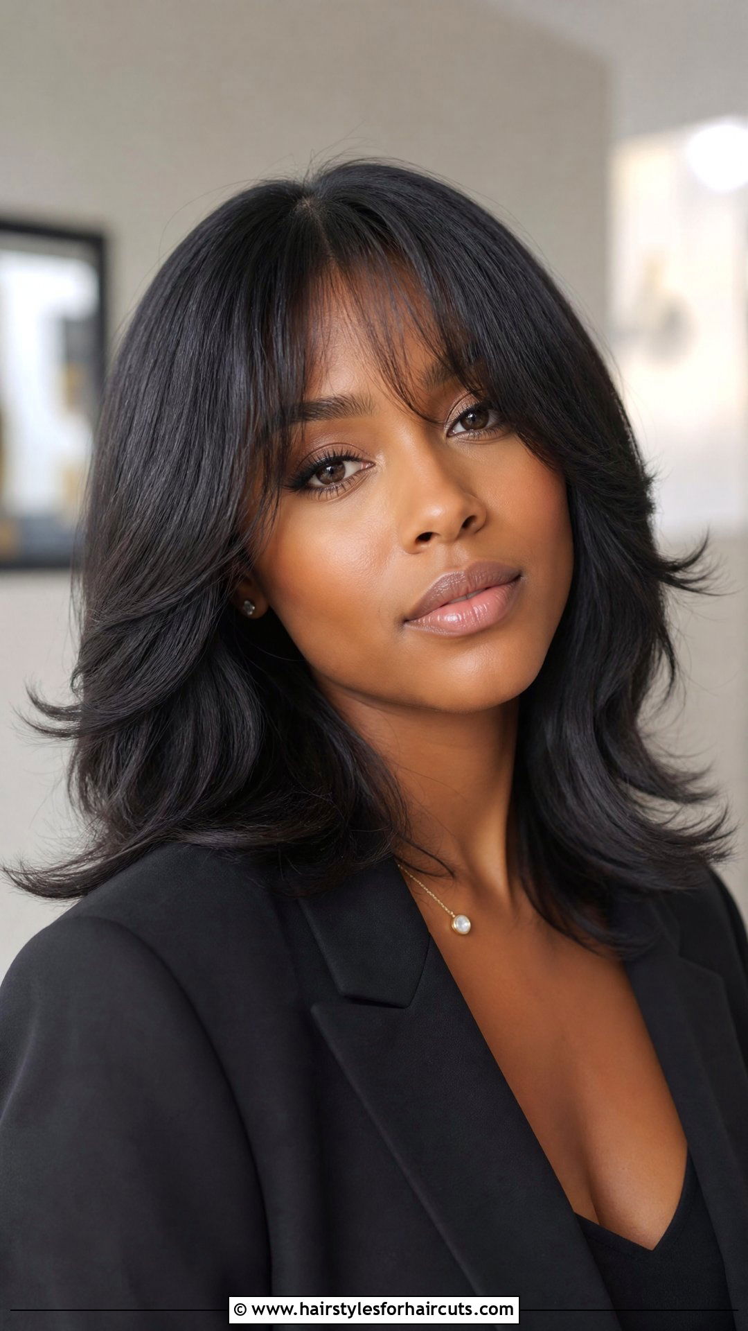 Blowout Flip With Bangs - 25 flip hairstyles for black hair - 25 flip hairstyles for black hair