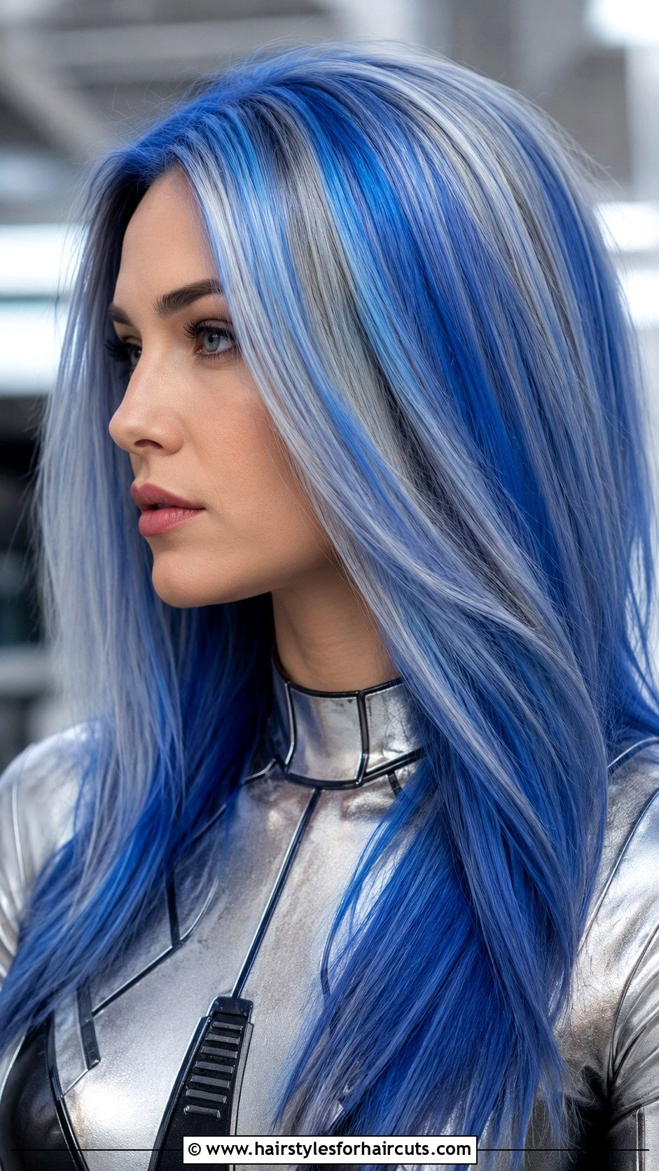 Blue And Silver Hair - 25 blue hairstyles - 25 blue hairstyles