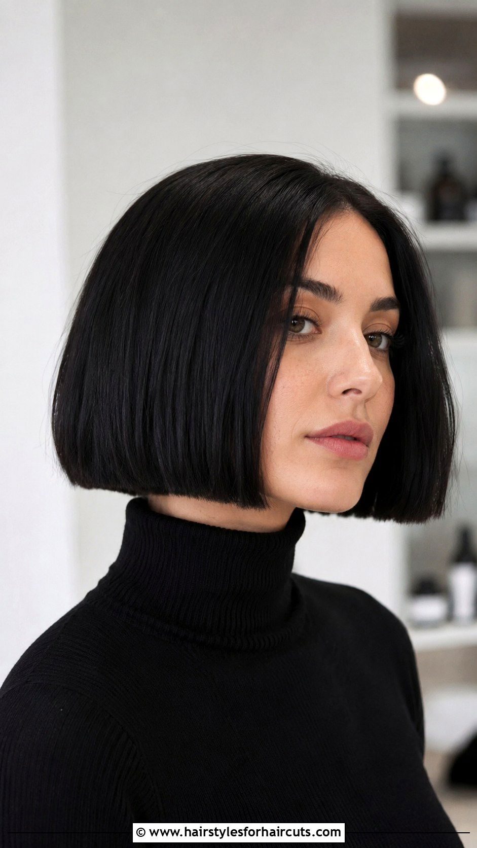 Blunt Black Bob - 25 black bob hairstyles - 25 black bob hairstyles