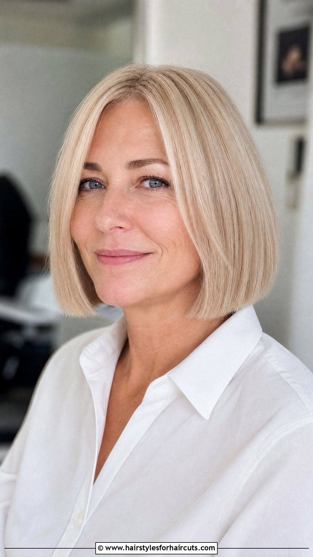 Blunt Bob - 25 womens haircuts over 50 thin hair - 25 women's haircuts over 50 thin hair