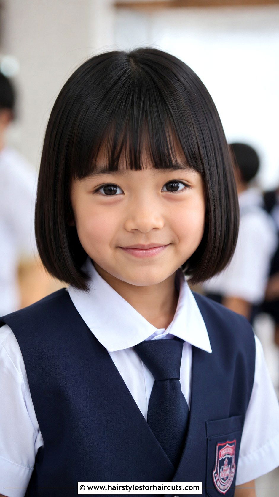 Blunt Bob With Bangs Kid Haircut - 25 short hair kid haircuts - 25 short hair kid haircuts
