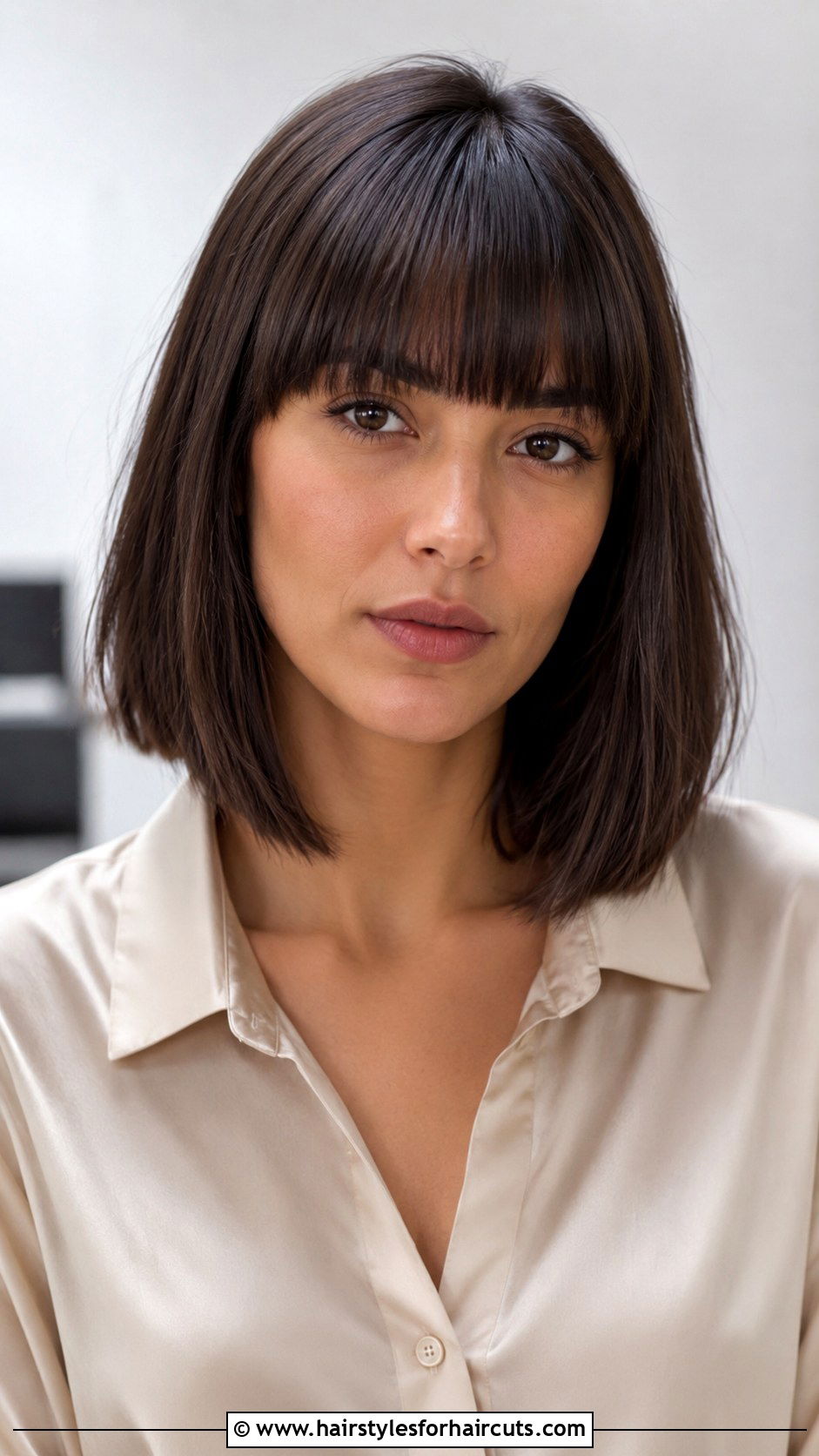 Blunt Bob With Straight Bangs - 25 womens hairstyles with bangs - 25 womens hairstyles with bangs