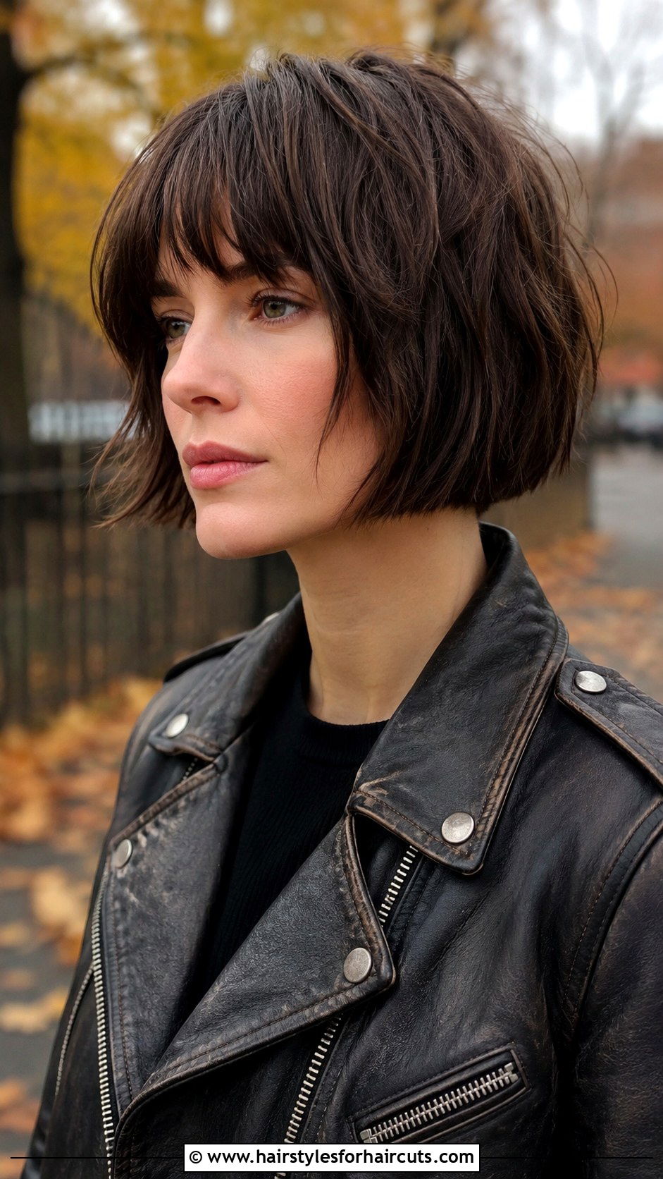 Blunt Choppy Bob - 25 blunt hairstyles - 25 blunt hairstyles