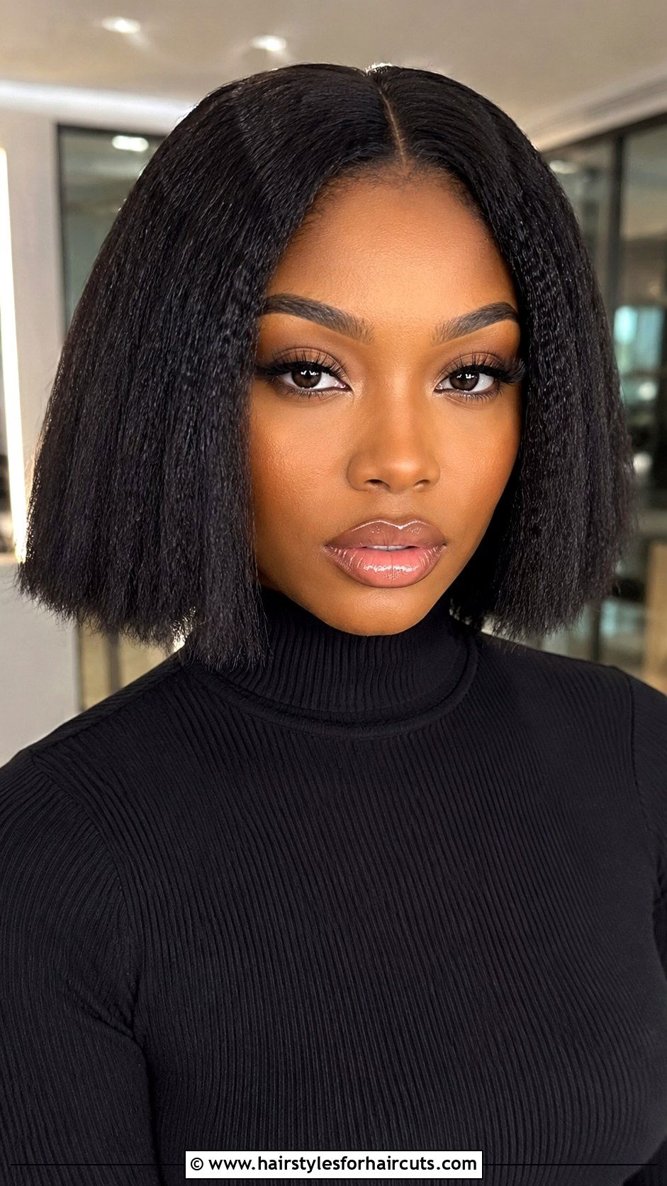 Blunt Crimped Bob Black Hair - 25 bob crimped hairstyles for black hair - 25 bob crimped hairstyles for black hair