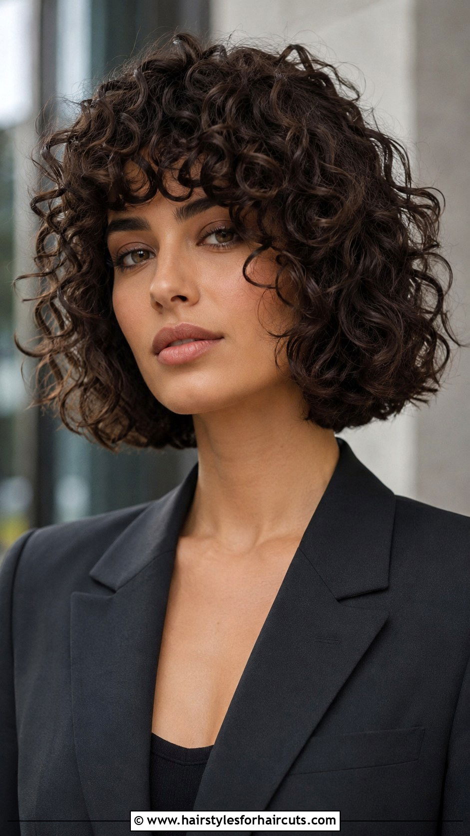 Blunt Curly Bob - 25 best hairstyles for thin curly hair - 25 best hairstyles for thin curly hair