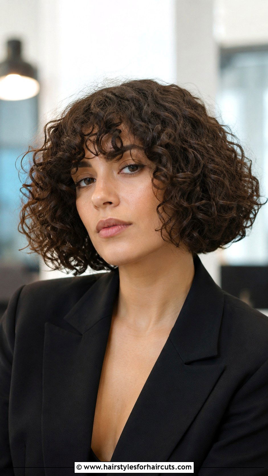 Blunt Curly Bob Haircut - 25 curly haircuts chicago - 25 curly haircuts chicago