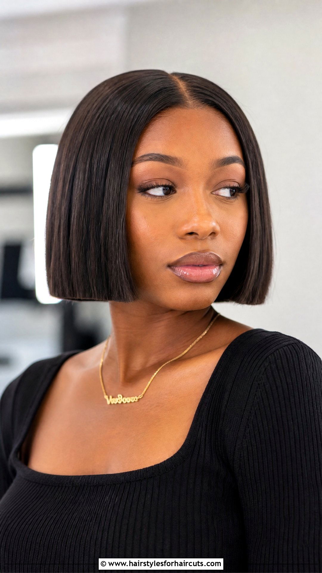 Blunt Cut Bob Sew In - 25 track hairstyles for black hair - 25 track hairstyles for black hair