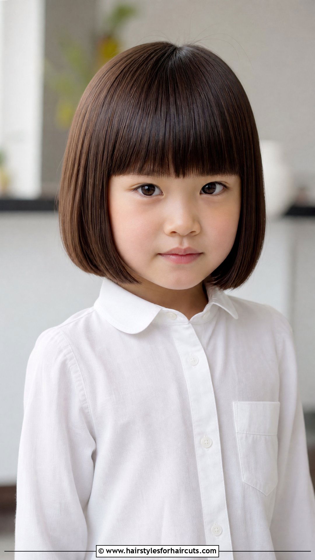 Blunt Cut Bob With Straight Bangs - 25 thin hair little girl haircuts with bangs - 25 thin hair little girl haircuts with bangs