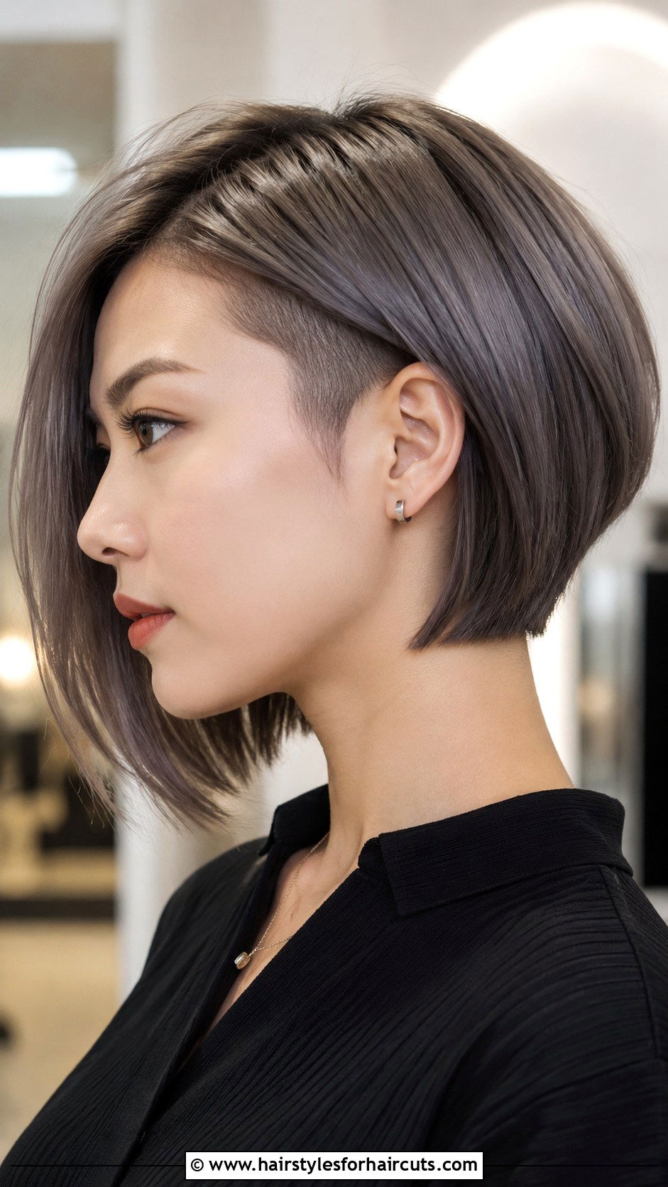 Blunt Cut Bob With Undercut - 25 short hairstyles with undercut - 25 short hairstyles with undercut