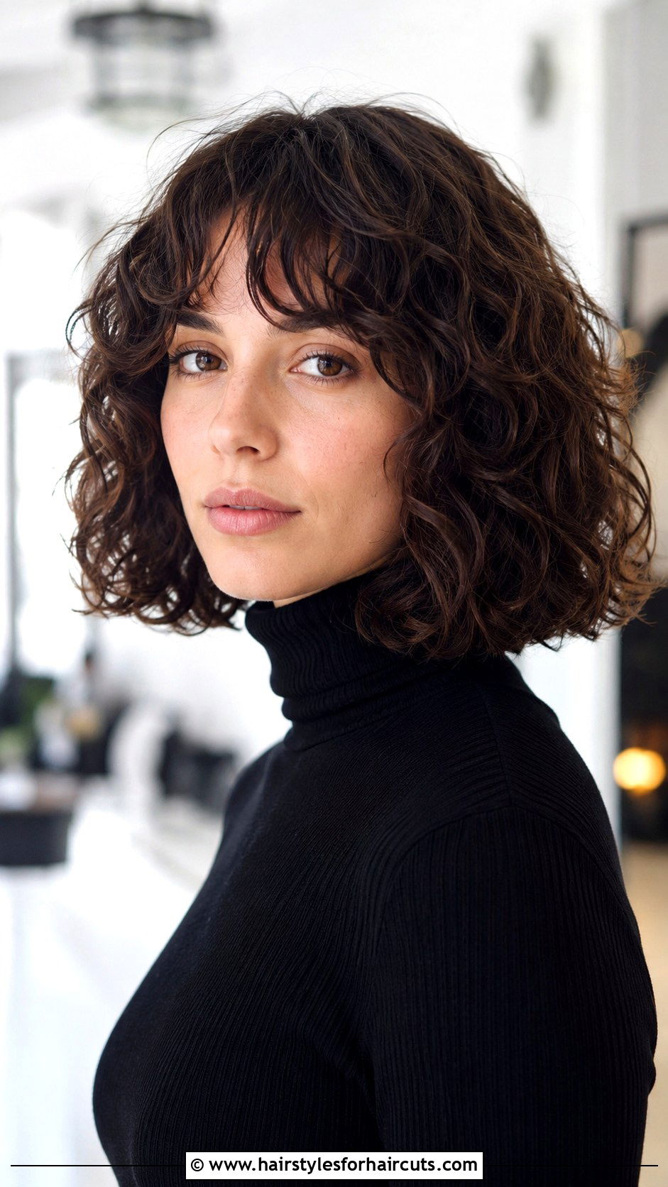 Blunt Cut Curly Hair - 25 curly wave hairstyles - 25 curly wave hairstyles