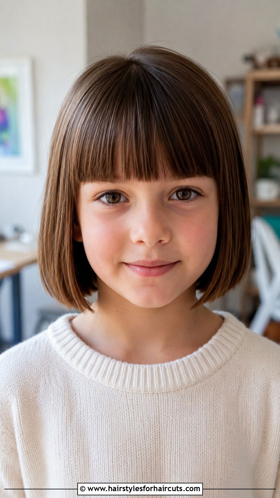 Blunt Cut With Bangs - 25 child haircuts style girl 10 years old - 25 child haircuts style girl 10 years old