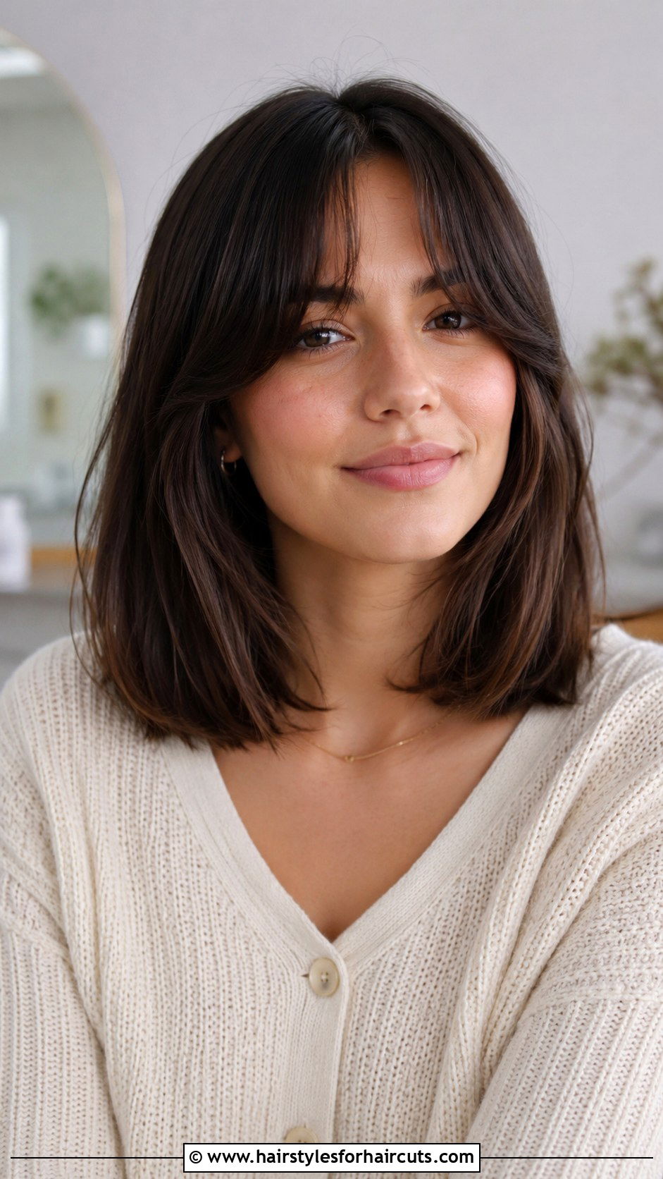 Blunt Cut With Curtain Bangs - 25 blunt hairstyles - 25 blunt hairstyles