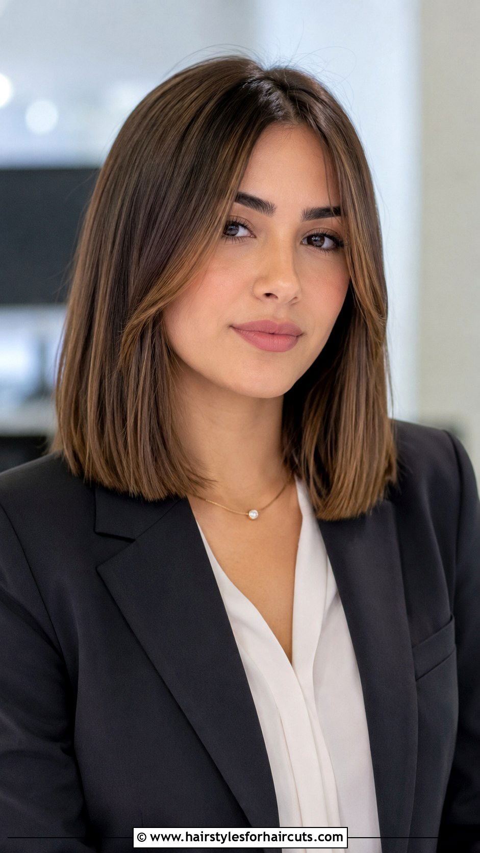 Blunt Cut With Face Framing Layers - 25 front layered haircuts for long hair - 25 front layered haircuts for long hair