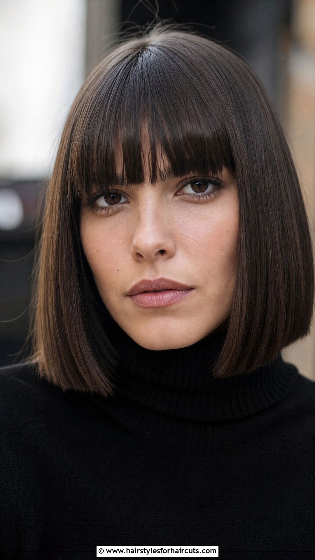 Blunt Cut With Fringe - 25 frindge haircuts - 25 frindge haircuts