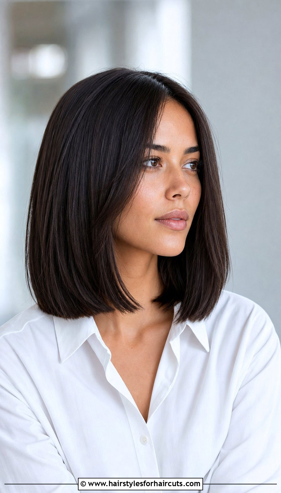 Blunt Cut With Subtle Layers - 25 layered haircuts for medium length straight hair - 25 layered haircuts for medium length straight hair