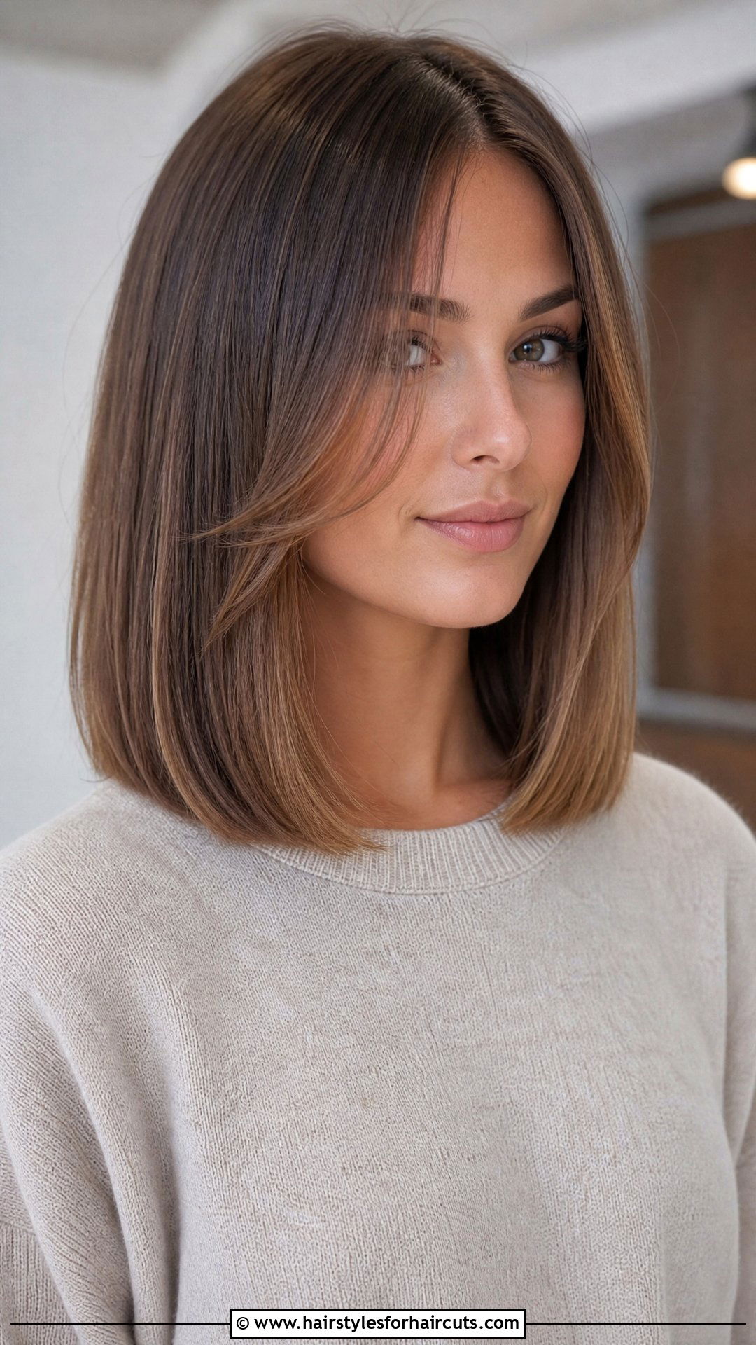 Blunt Cut with Face Framing Layers - 25 best haircuts for straight hair women - 25 best haircuts for straight hair women