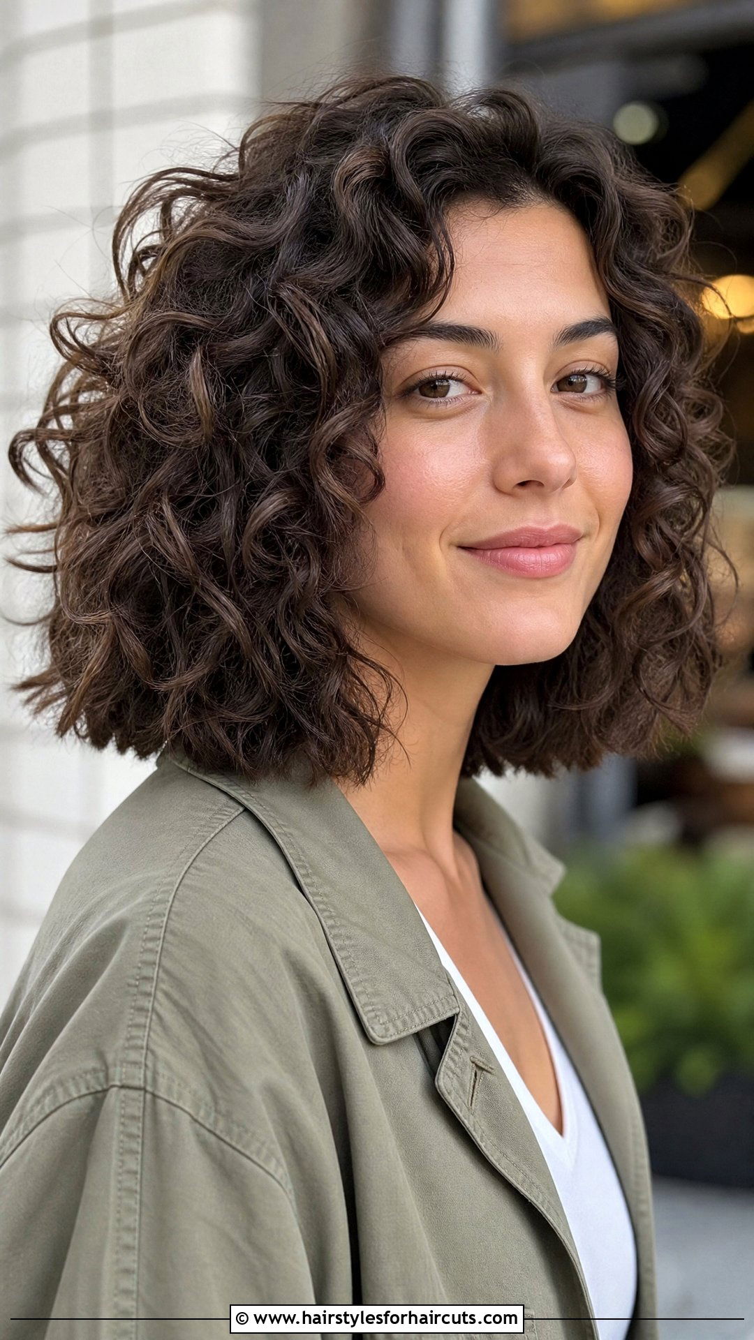Blunt Cut with Textured Ends - 25 curly haircuts straight across - 25 curly haircuts straight across