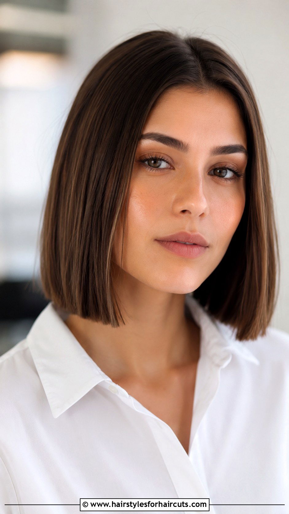 Blunt Lob - 25 haircuts for heart shaped faces - 25 haircuts for heart shaped faces