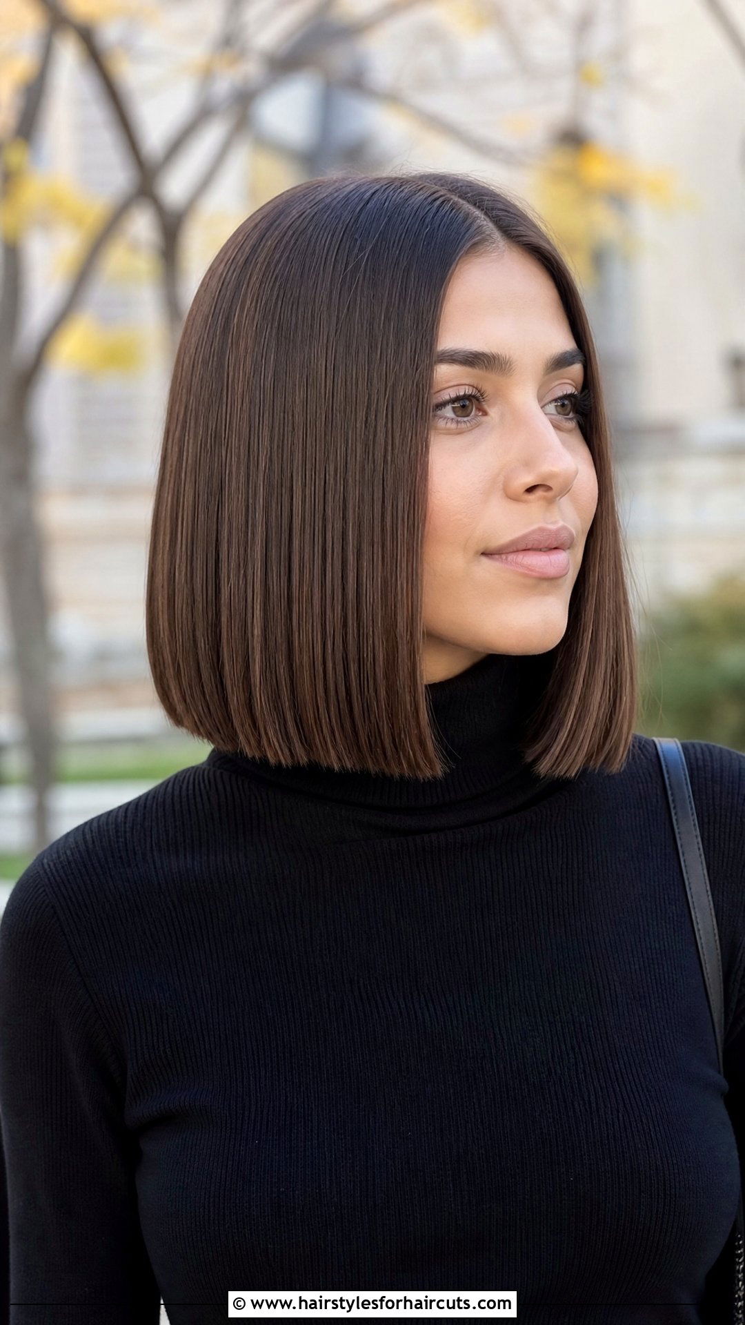 Blunt Lob - 25 haircuts for medium straight hair - 25 haircuts for medium straight hair