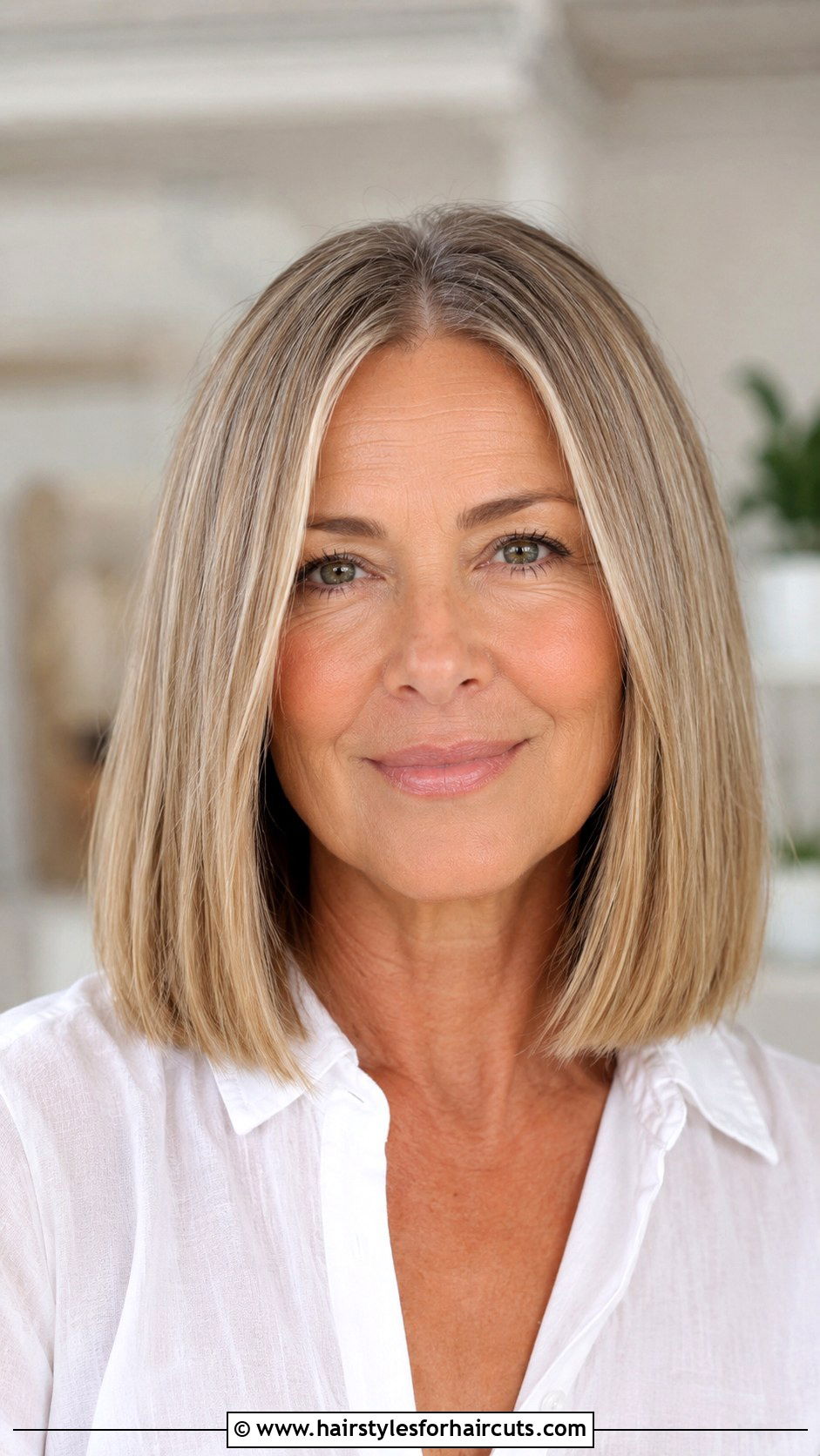 Blunt Lob - 25 hairstyles over 50 medium length - 25 hairstyles over 50 medium length