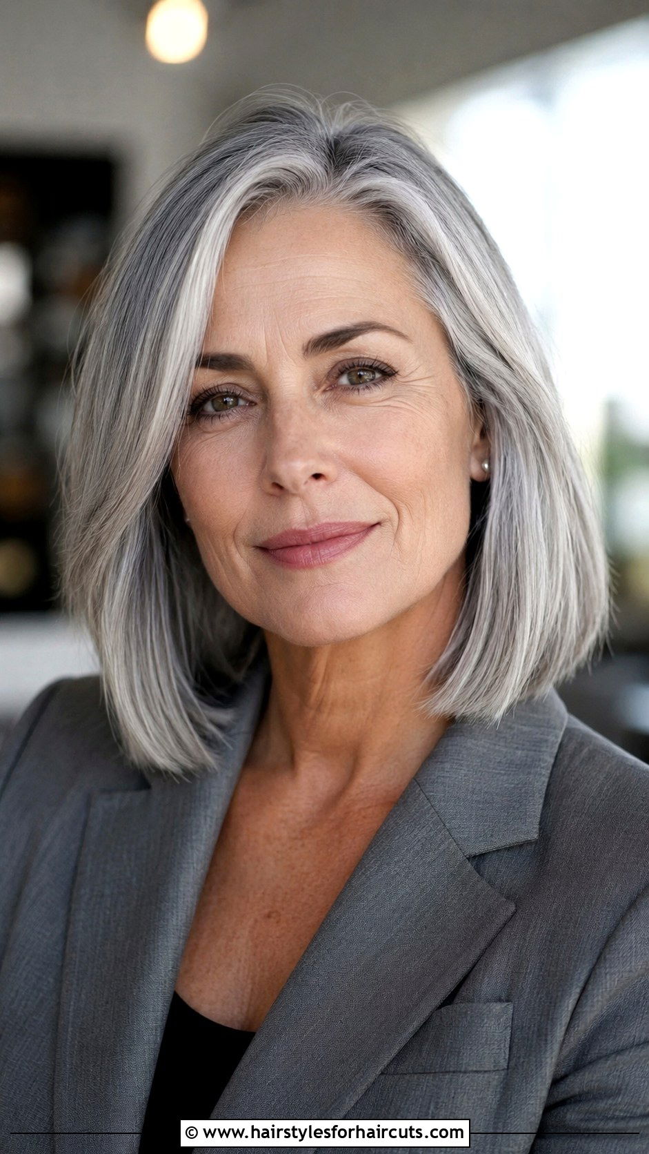 Blunt Lob For Grey Hair - 25 best haircuts for grey hair - 25 best haircuts for grey hair