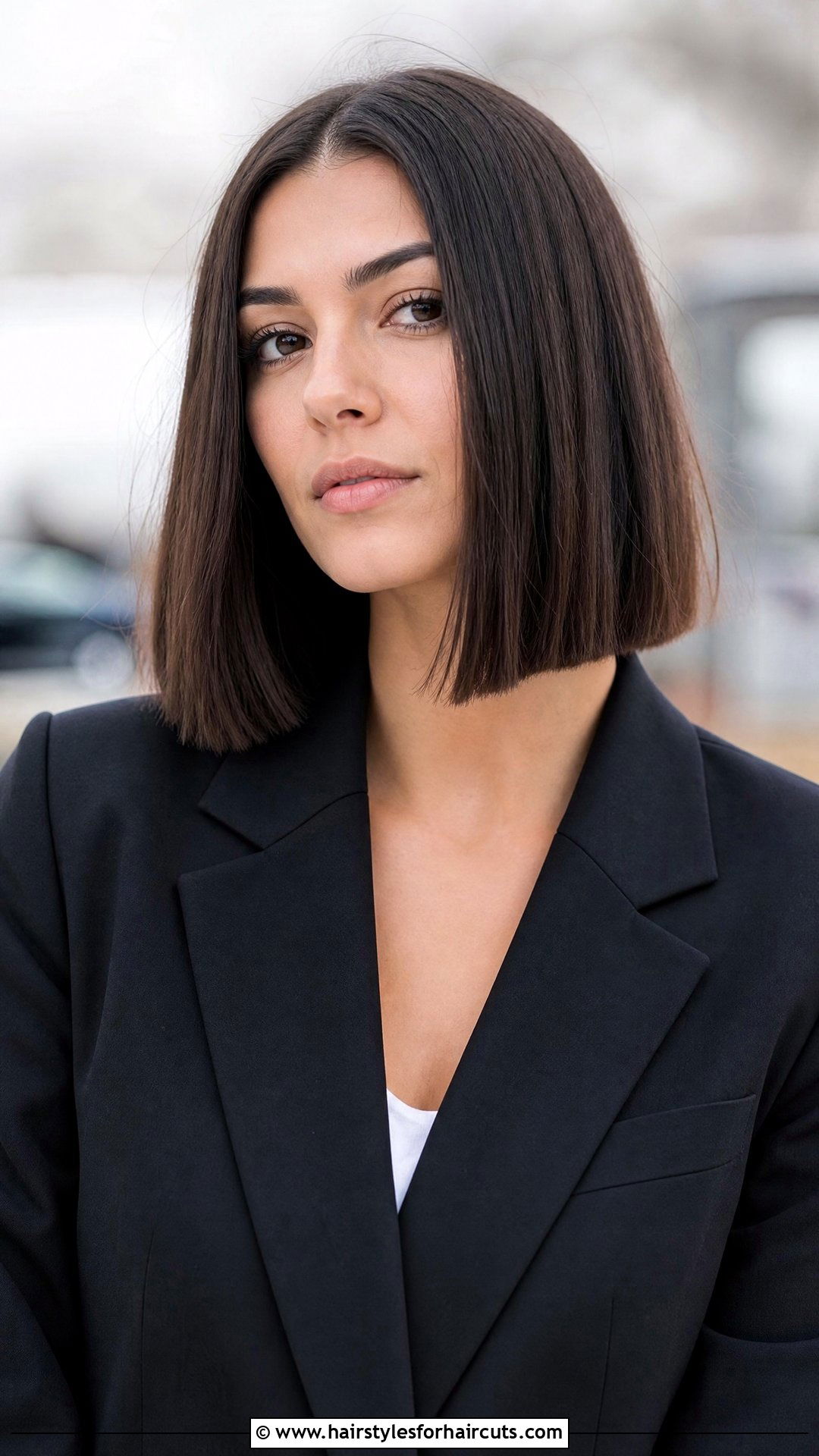 Blunt Lob Haircut - 25 medium womens haircuts - 25 medium womens haircuts