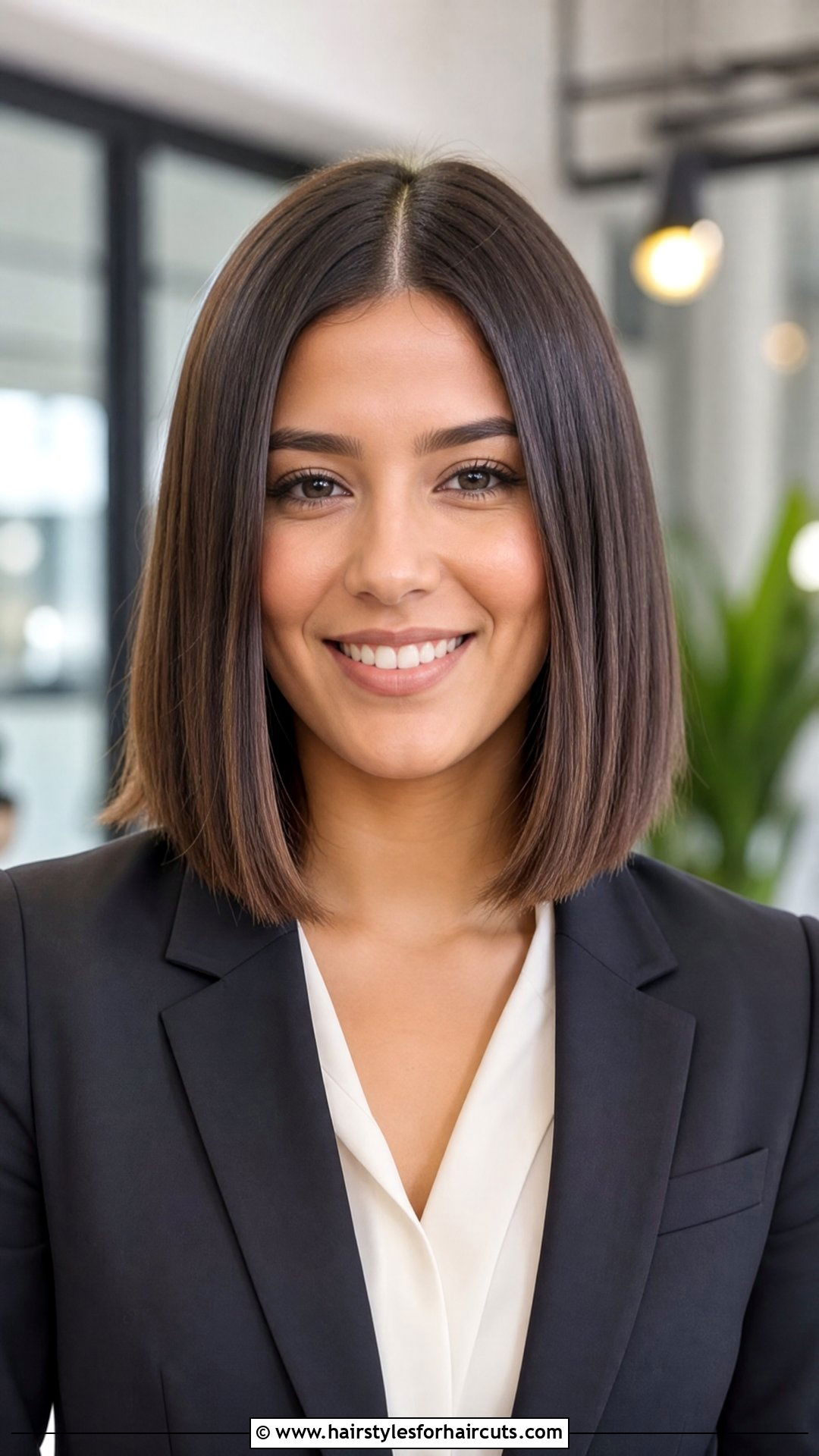 Blunt Lob Haircut - 25 women haircuts salon - 25 women haircuts salon