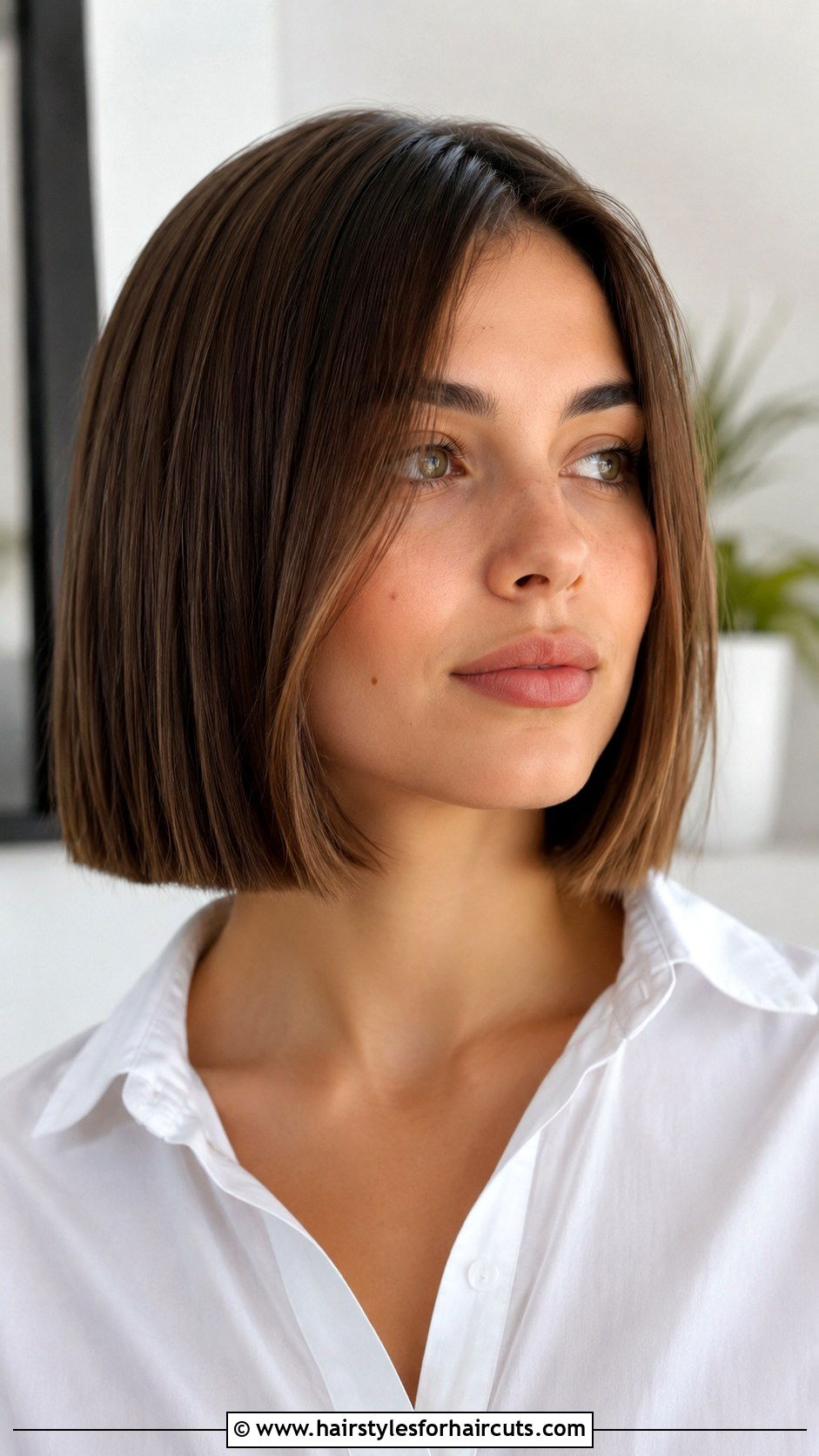 Blunt Lob Haircut - 25 medium haircuts for girls - 25 medium haircuts for girls