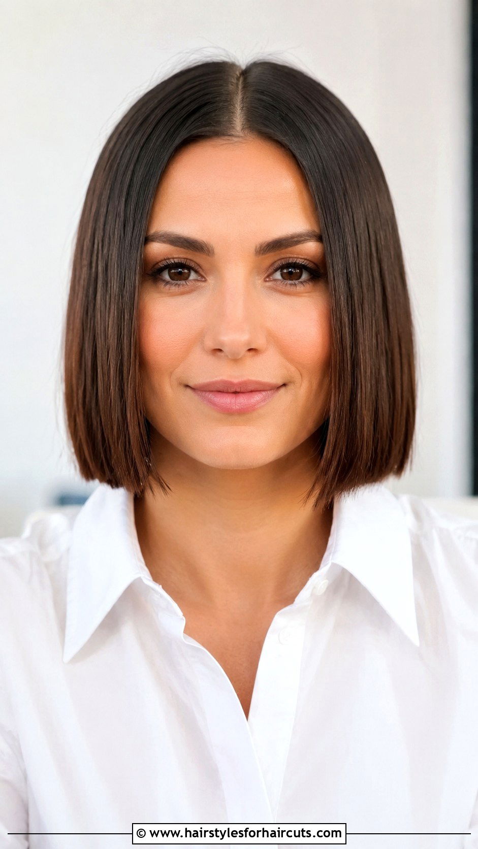 Blunt Middle Part Haircut - 25 blunt haircuts for women - 25 blunt haircuts for women
