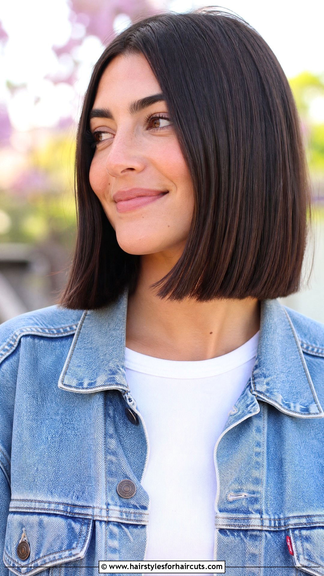 Blunt One Length Lob Haircut - 25 one length haircuts - 25 one length haircuts
