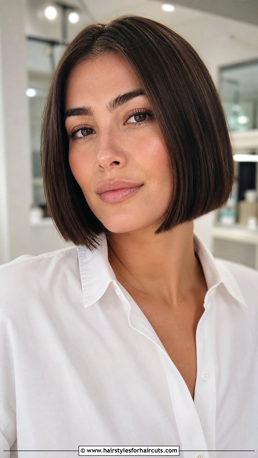 Blunt Short Bob - 25 haircuts for thick short hair - 25 haircuts for thick short hair