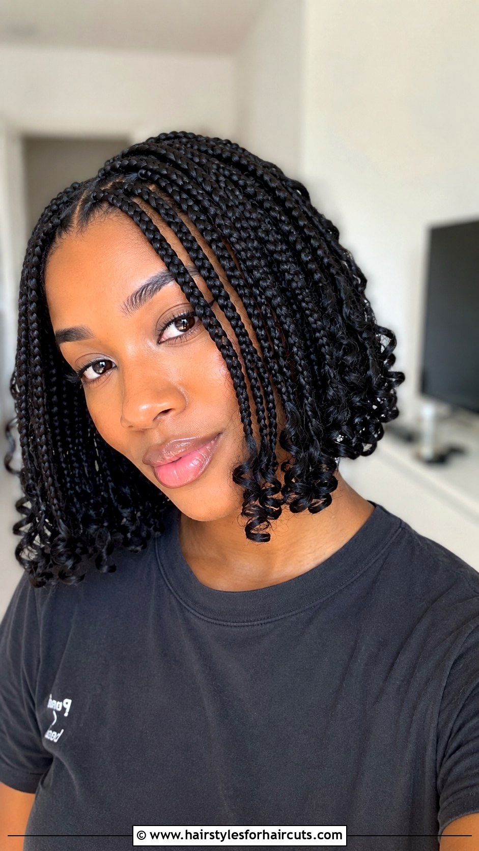 Bob Box Braids - 25 extension hairstyles for black hair - 25 extension hairstyles for black hair