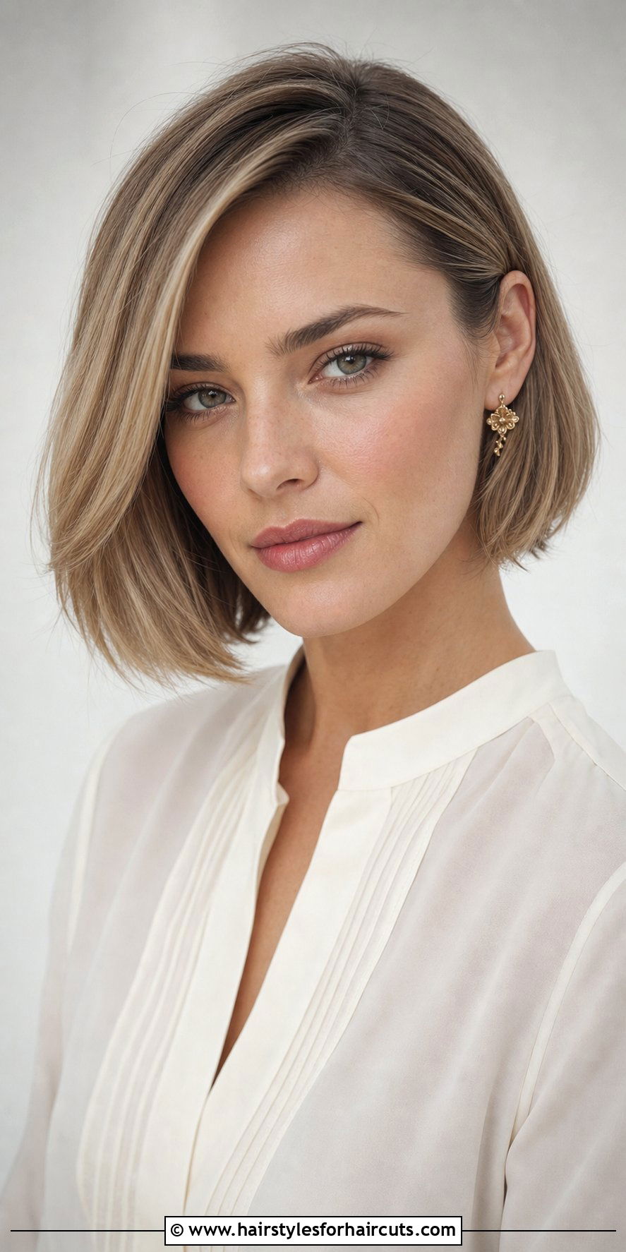 Bob Haircut With Side Part - 25 haircuts that keep hair out of face - 25 haircuts that keep hair out of face