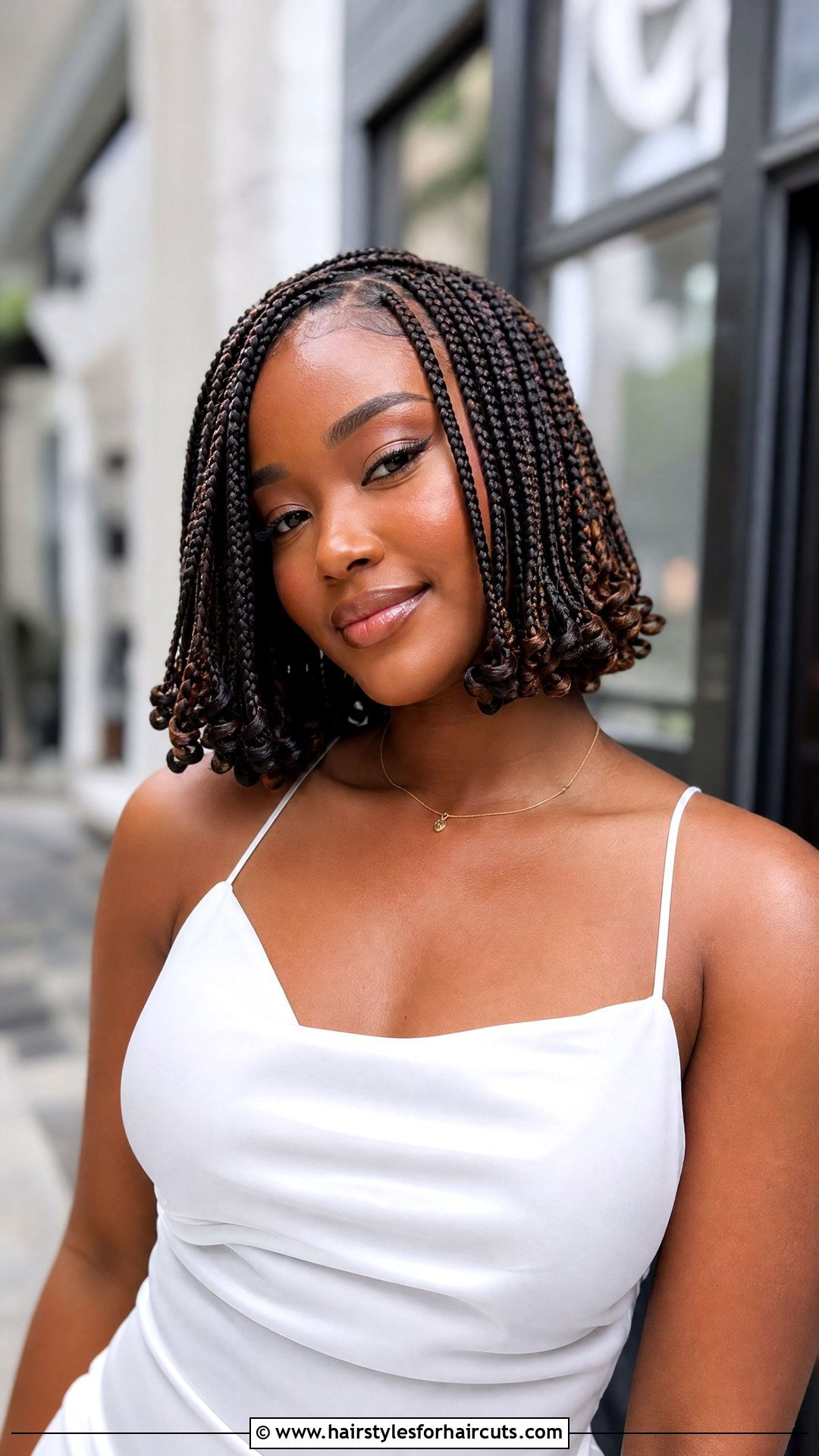 Bob Length Box Braids - 25 wedding hairstyles for black women - 25 wedding hairstyles for black women