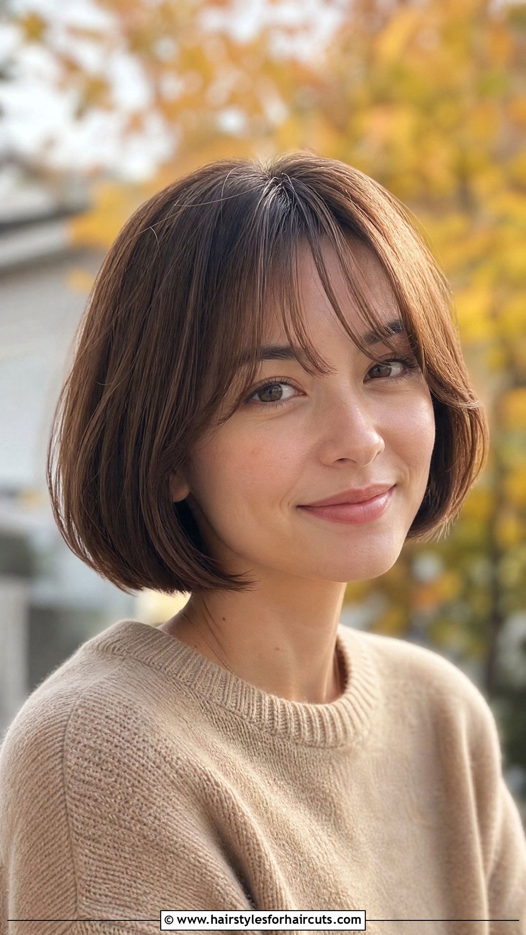 Bob With Curtain Bangs - 25 hairstyles for fine hair women - 25 hairstyles for fine hair women