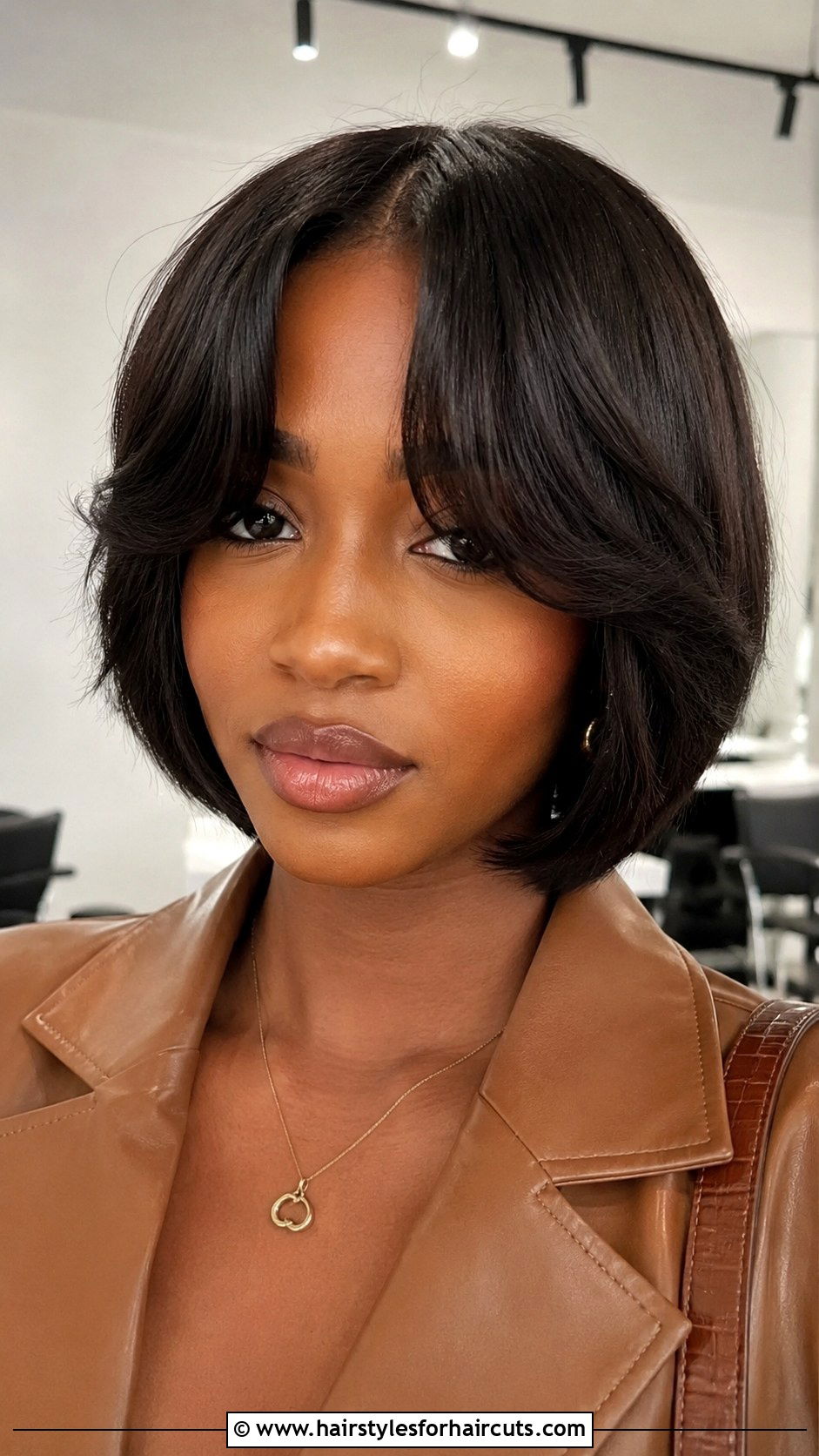 Bob With Curtain Bangs - 25 bob cut hairstyles for black ladies - 25 bob cut hairstyles for black ladies