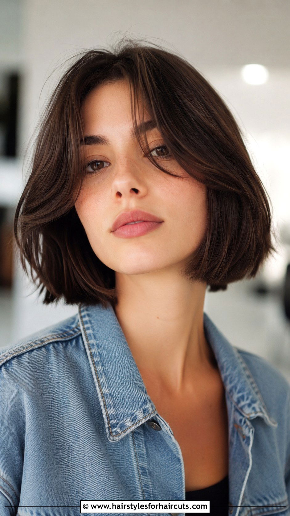 Bob With Curtain Bangs - 25 cute haircuts for girls short hair - 25 cute haircuts for girls short hair