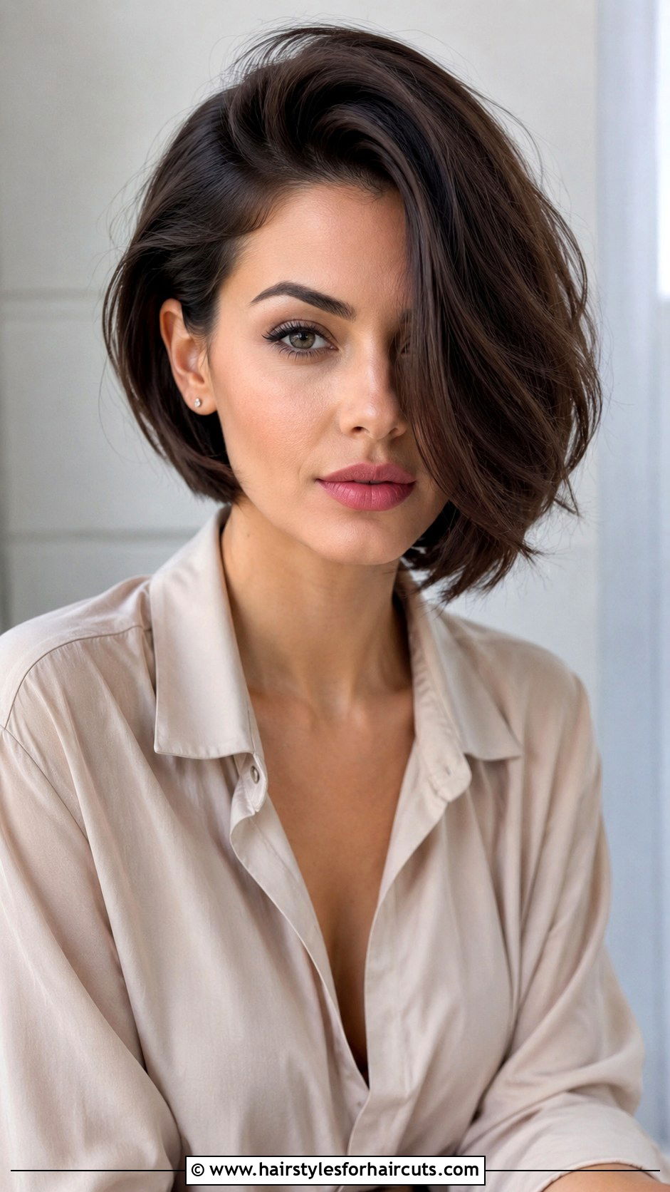 Bob With Deep Side Part - 25 school hairstyles for short hair - 25 school hairstyles for short hair