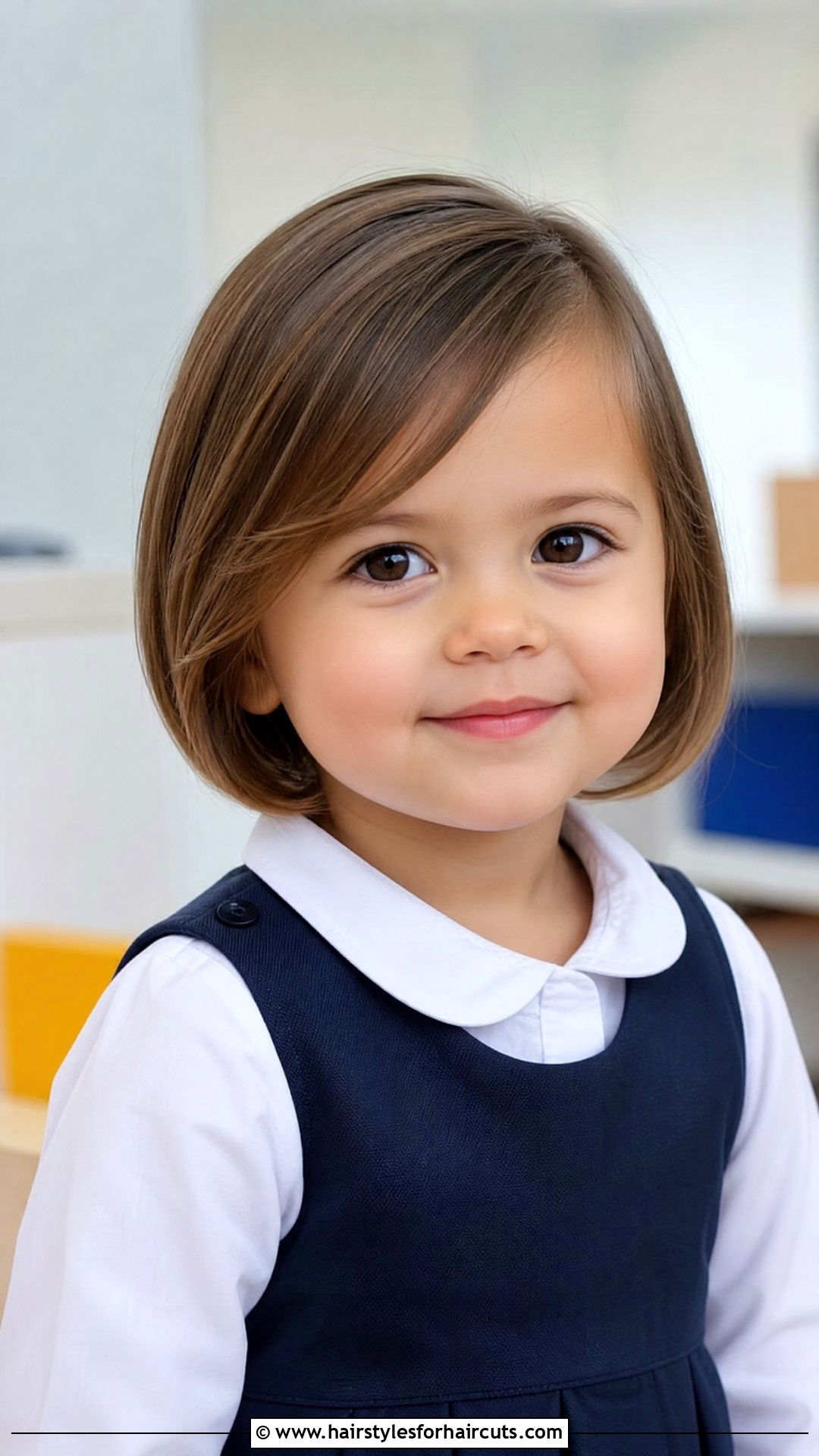 Bob With Side Swept Bangs - 25 fine hair toddler girl haircuts - 25 fine hair toddler girl haircuts