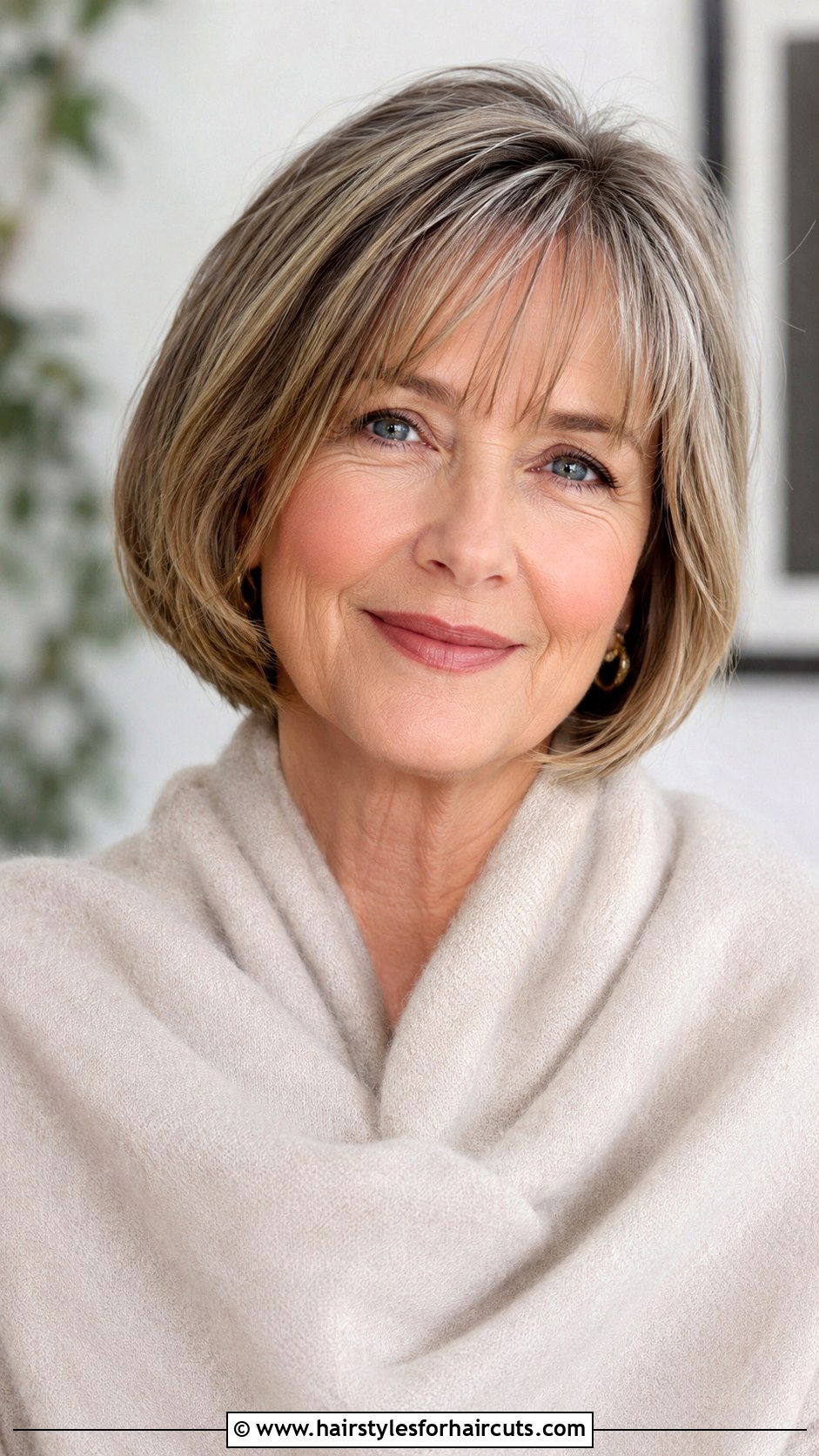 Bob With Wispy Bangs - 25 bob haircuts for over 50 - 25 bob haircuts for over 50