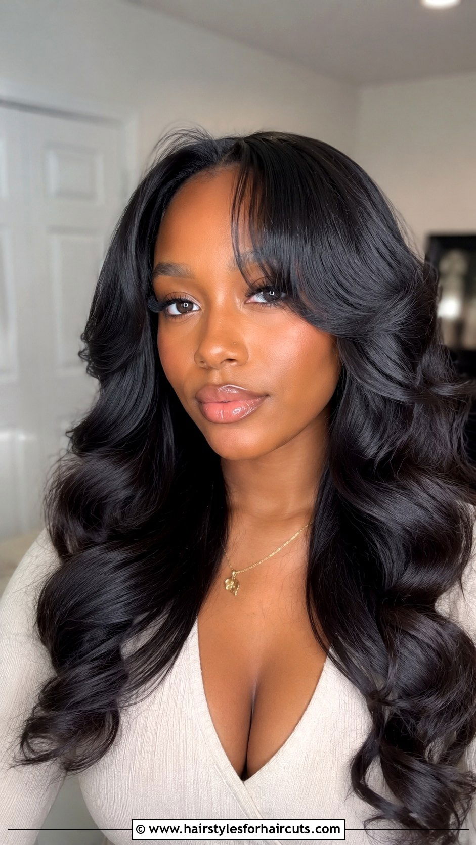 Body Wave With Face Framing Layers - 25 body wave hairstyles for black hair - 25 body wave hairstyles for black hair