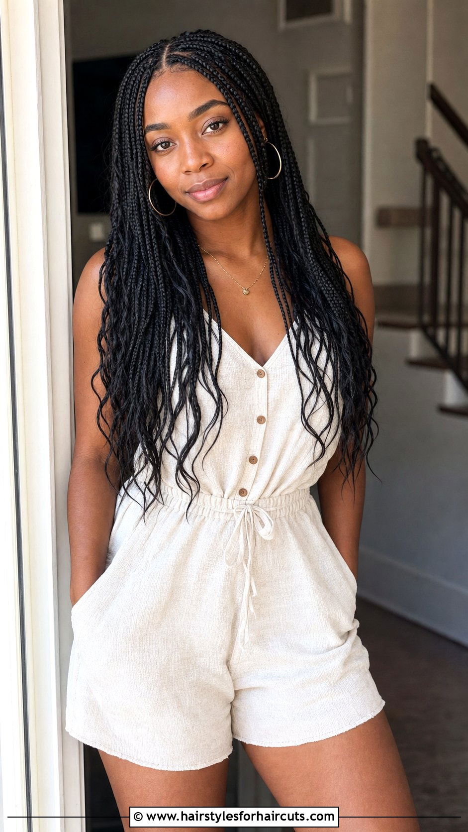 Bohemian Box Braids - 25 hairstyles that dont damage hair - 25 hairstyles that don't damage hair